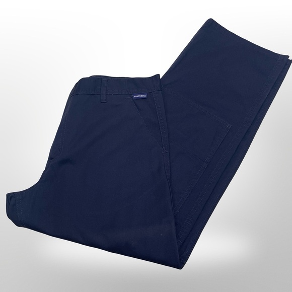 PORTWEST Men's Navy Cargo Work Pants - Size 32,34,36 & 38 - Picture 3 of 5